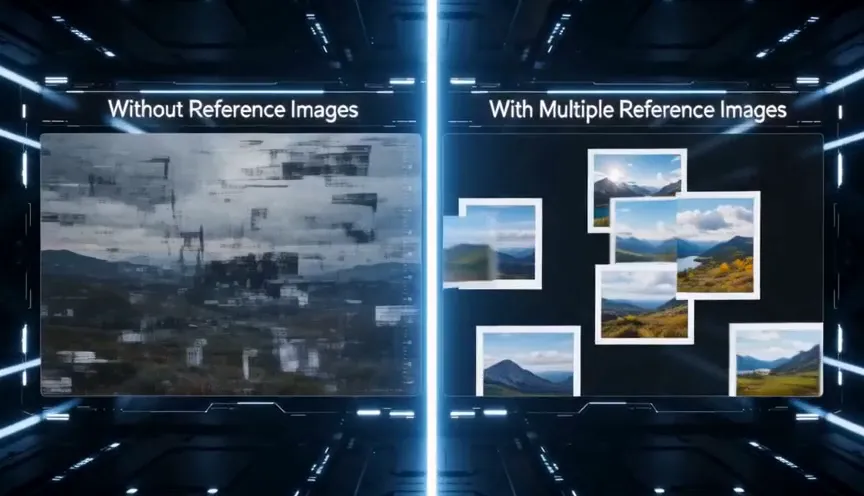 Multimodal reference consistency test