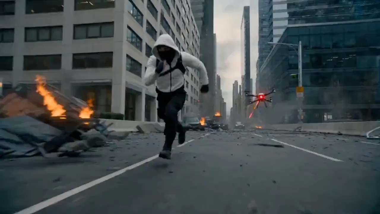 Seedance 2.5 science-fiction action sequence